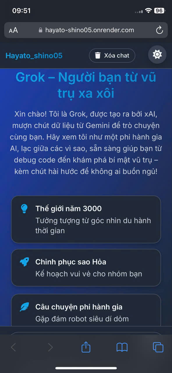 Grok3 Mobile View